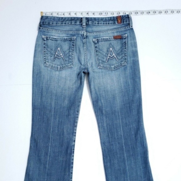 7 for all Mankind A POCKET BOOT CUT Faded Jeans 28 - Picture 2 of 8